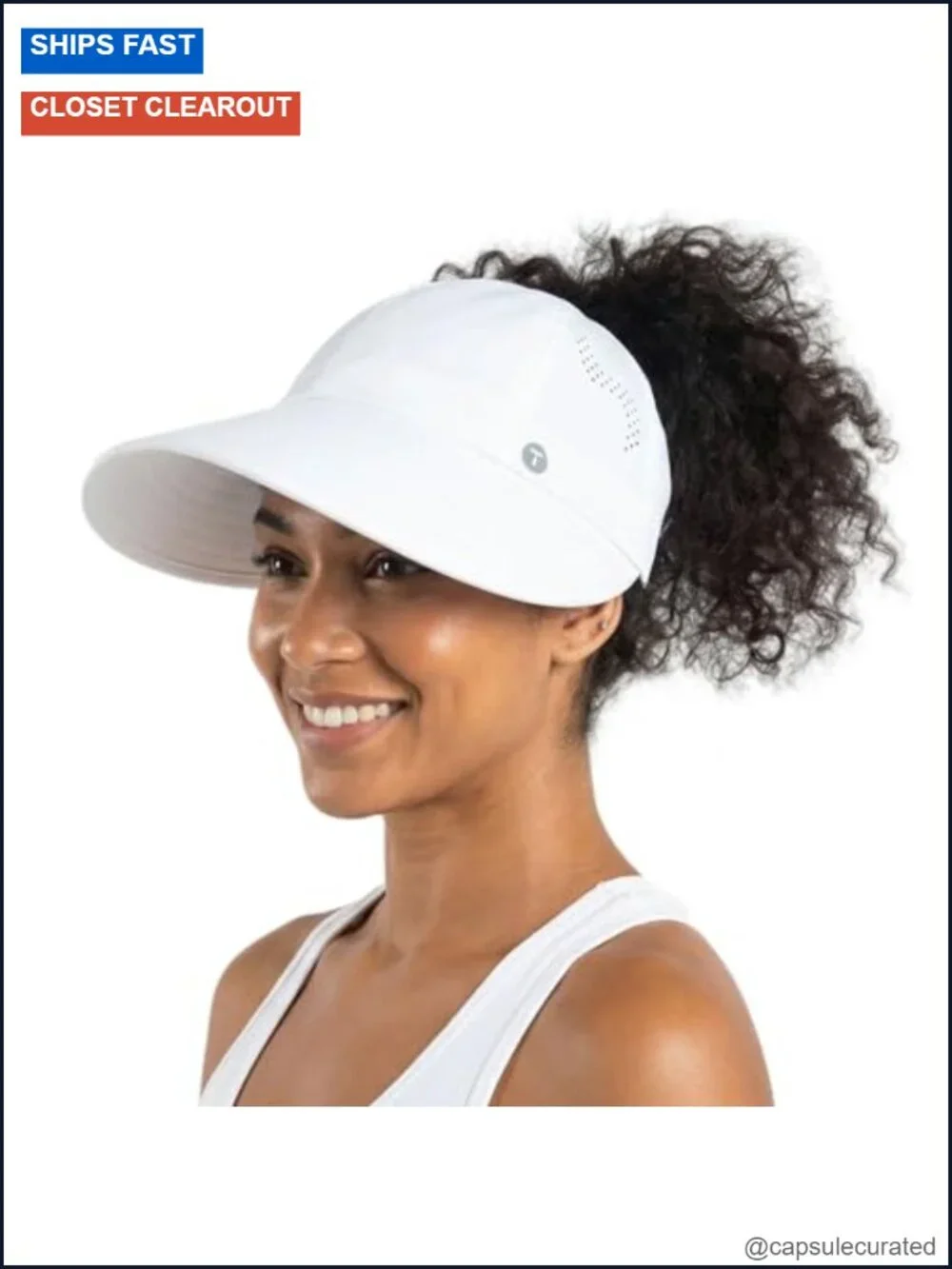 Women's Cooling Wide Brim Ponytail Sun Hat with UV Protection Packable
